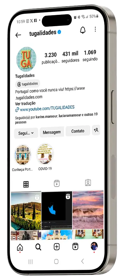 Instagram do Tugalidades